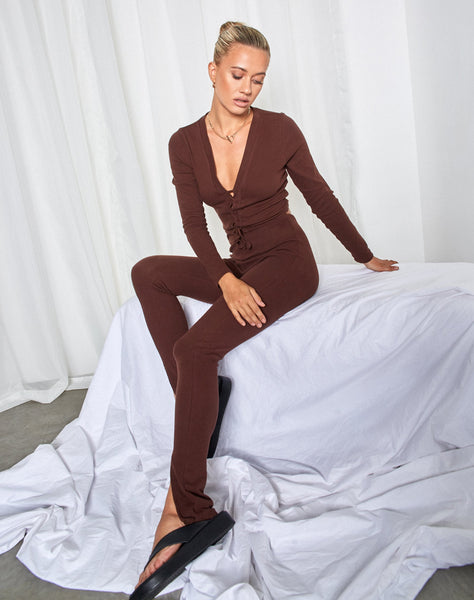 Image of Xaya Trouser in Brown