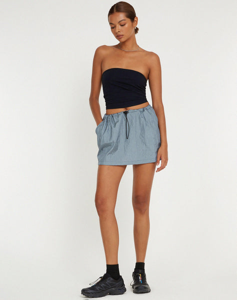 image of Xenpy Mini Skirt in Silver