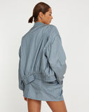 image of Yuu Shell Jacket in Silver