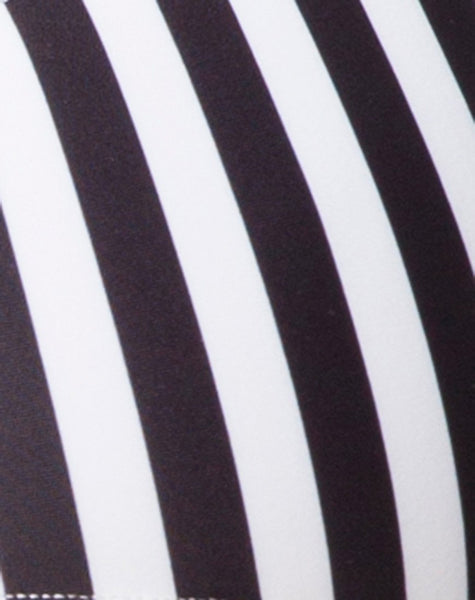 Xeona Swimsuit in Black and White Stripe