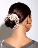 XL Scrunchie in Sand Leopard