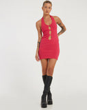 image of Yajoh Mini Dress in Fuschia Pink