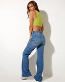 Image of Yasni Crop Top in Leaf Green