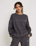 image of Imogen Sweatshirt in Beluga Grey