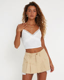 image of Yecaca Crop Top in Lace Ivory