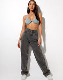 Image of Yessa Crop Top in Blue Surf