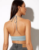 Image of Yessa Crop Top in Blue Surf