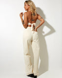 Image of Yessa Crop Top in Roll Knit Ivory