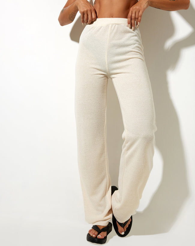 Image of Obeli Trouser in Roll Knit Ivory