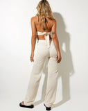 Image of Obeli Trouser in Roll Knit Ivory