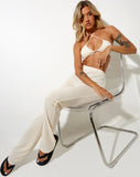 Image of Obeli Trouser in Roll Knit Ivory