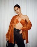 image of Dael Oversized Shirt in Velvet Rust