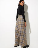 Image of Yeva Trouser in 40s Check Tan