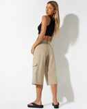 image of Yungmi Short in Soft Tailoring Tan