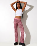 Yunia Trouser in Wavey M Pink