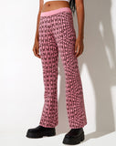 Yunia Trouser in Wavey M Pink