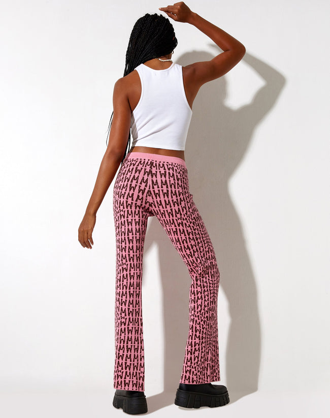 Yunia Trouser in Wavey M Pink