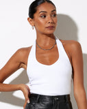 Image of Zagh Top in Rib White