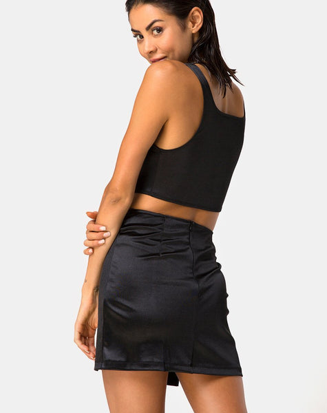 Zaid Mini Skirt in Black