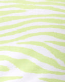 Zamora Bodycon Dress in Classic Zebra Lime