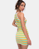 Zamora Bodycon Dress in Sweet Stripe