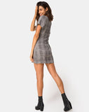 Zavacca Mini Dress in Charles Check Grey