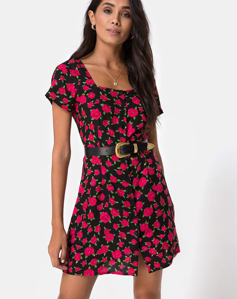 Zavacca Dress in Red Bloom