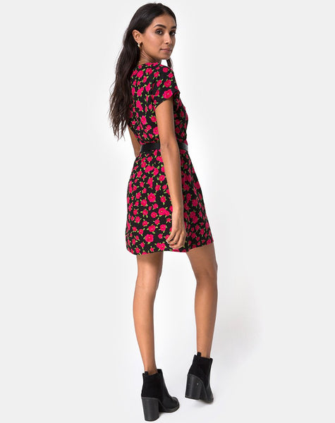 Zavacca Dress in Red Bloom