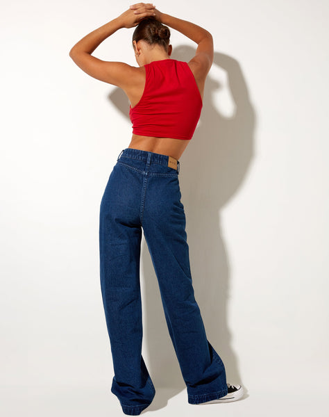 Image of Zeme Crop Top in Racing Red