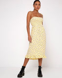 Zenith Dress in Wild Flower Lemon Drop