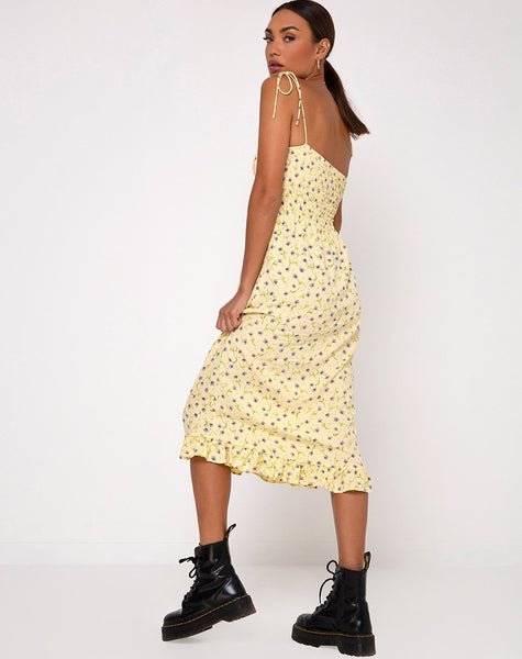 Zenith Dress in Wild Flower Lemon Drop