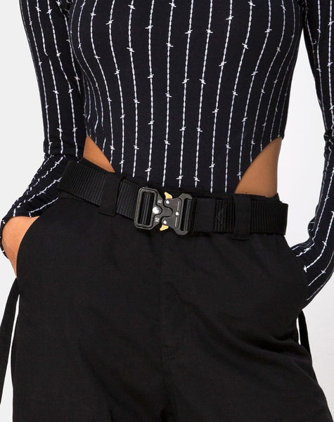 Nylon Belt in Black