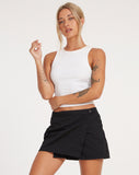 image of Zephyr Mini Cargo Skirt in Cotton Drill Black