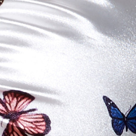 Malta Crop Top in Cream Butterfly