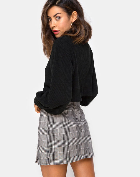 Zida Mini Skirt in Charles Check Grey