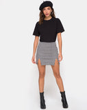 Zida Mini Skirt in Small Dogtooth