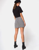 Zida Mini Skirt in Small Dogtooth