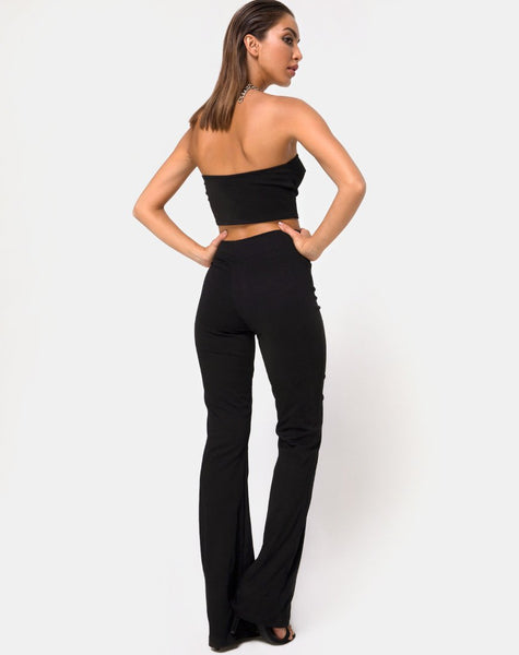 Zipshi Crop Top in Black