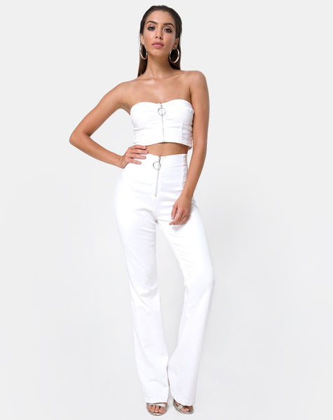 Zolia Trouser in White