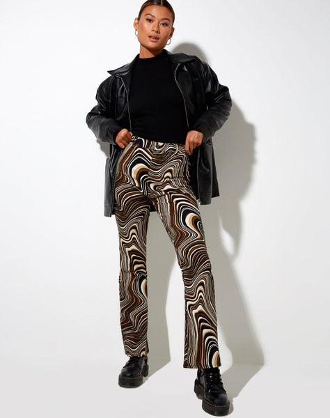 Image of Zoven Flare Trouser in 70s Ripple