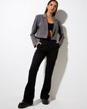 Image of Zoven Flare Trouser in Tailoring Black