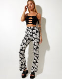 Zoven Trouser in Vacation Black White