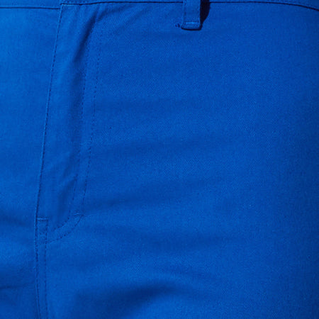 Zoven Flare Trouser in Twill Cobalt Blue