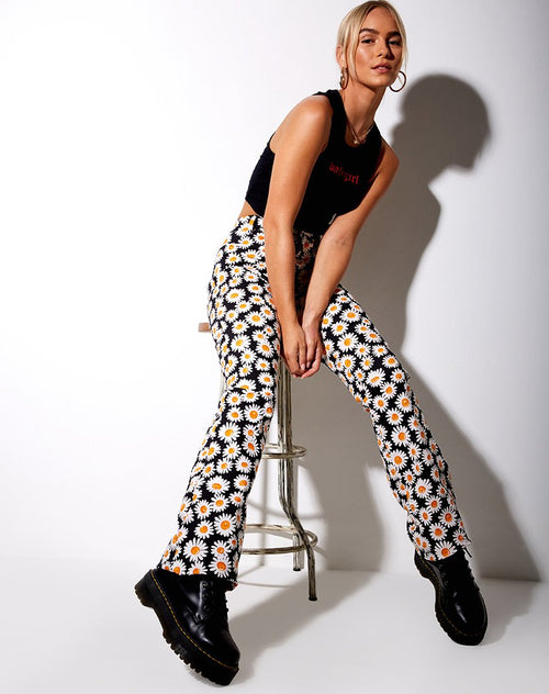 Zoven Trousers in Daisy Love Black