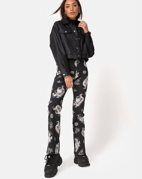 Zoven Trouser in Dragon Black