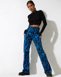 image of Zoven Trouser in Irregular Optic Blue