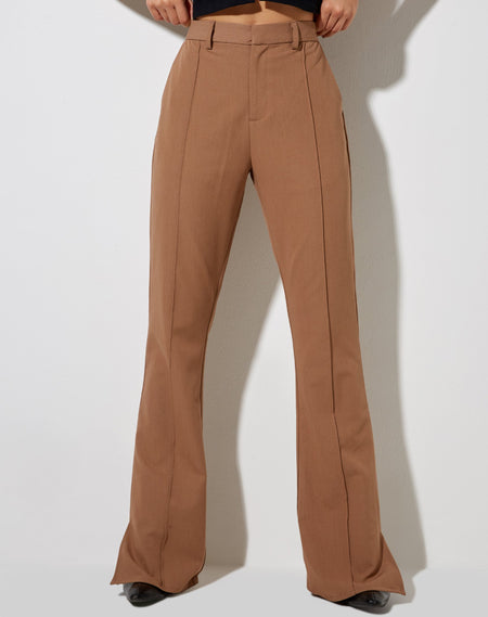 Grego Trouser in Green Beige