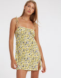 Image of Adara Slip Dress in Sunflower Pop Yellow