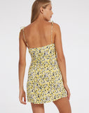 Image of Adara Slip Dress in Sunflower Pop Yellow