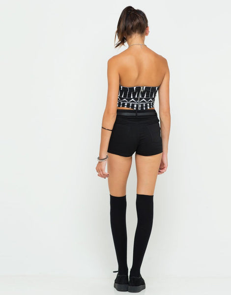 Motel Bandeau Top in Motel Aztec Print